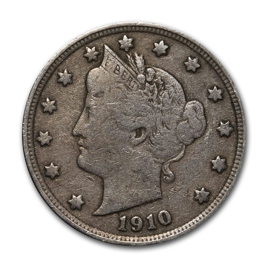 1910 Liberty Head V Nickel Good+