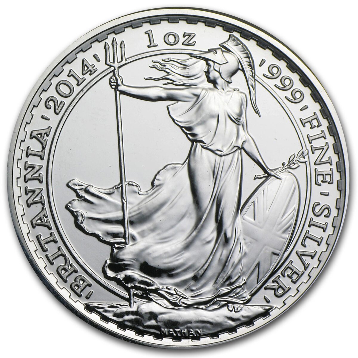2014 Great Britain 1 oz Silver Britannia BU