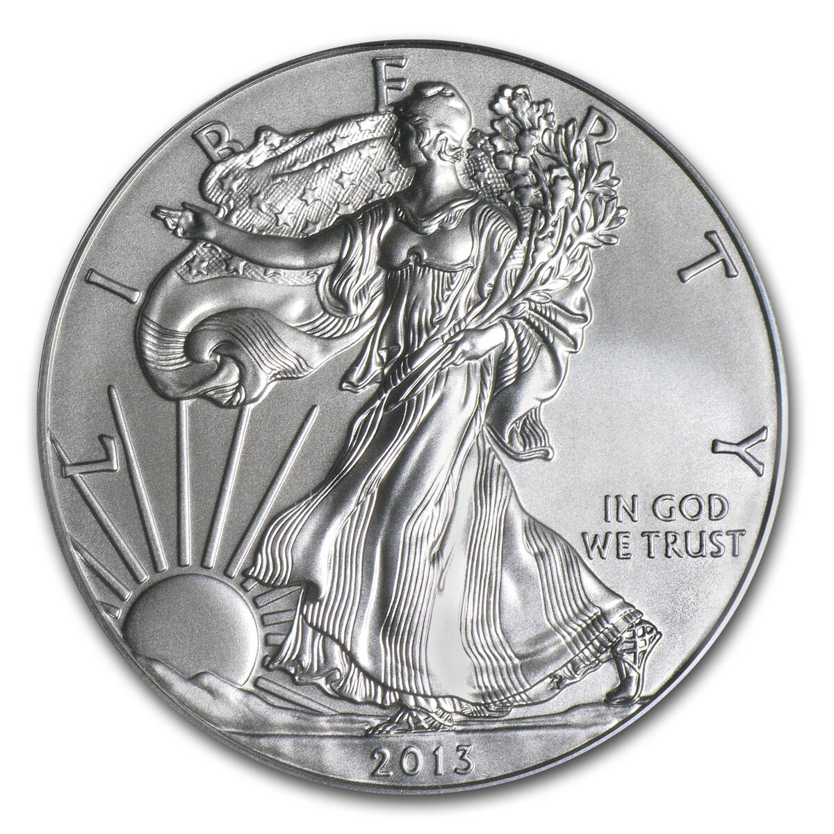 2013-W Burnished American Silver Eagle SP/MS-70 PCGS