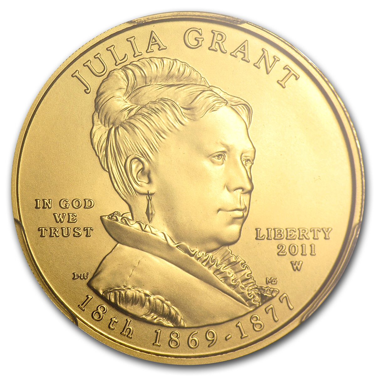 2011-W 1/2 oz Gold Julia Grant MS-69 PCGS