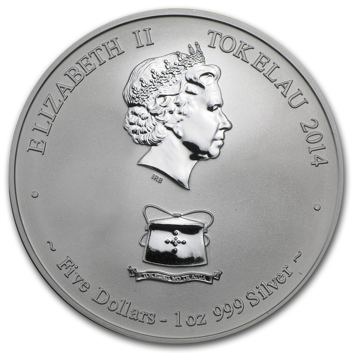 2014 Tokelau 1 oz Silver $5 Pegasus Reverse Proof