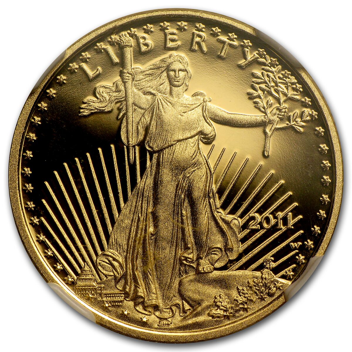 2011-W 1/4 oz Proof American Gold Eagle PF-70 NGC (ER)