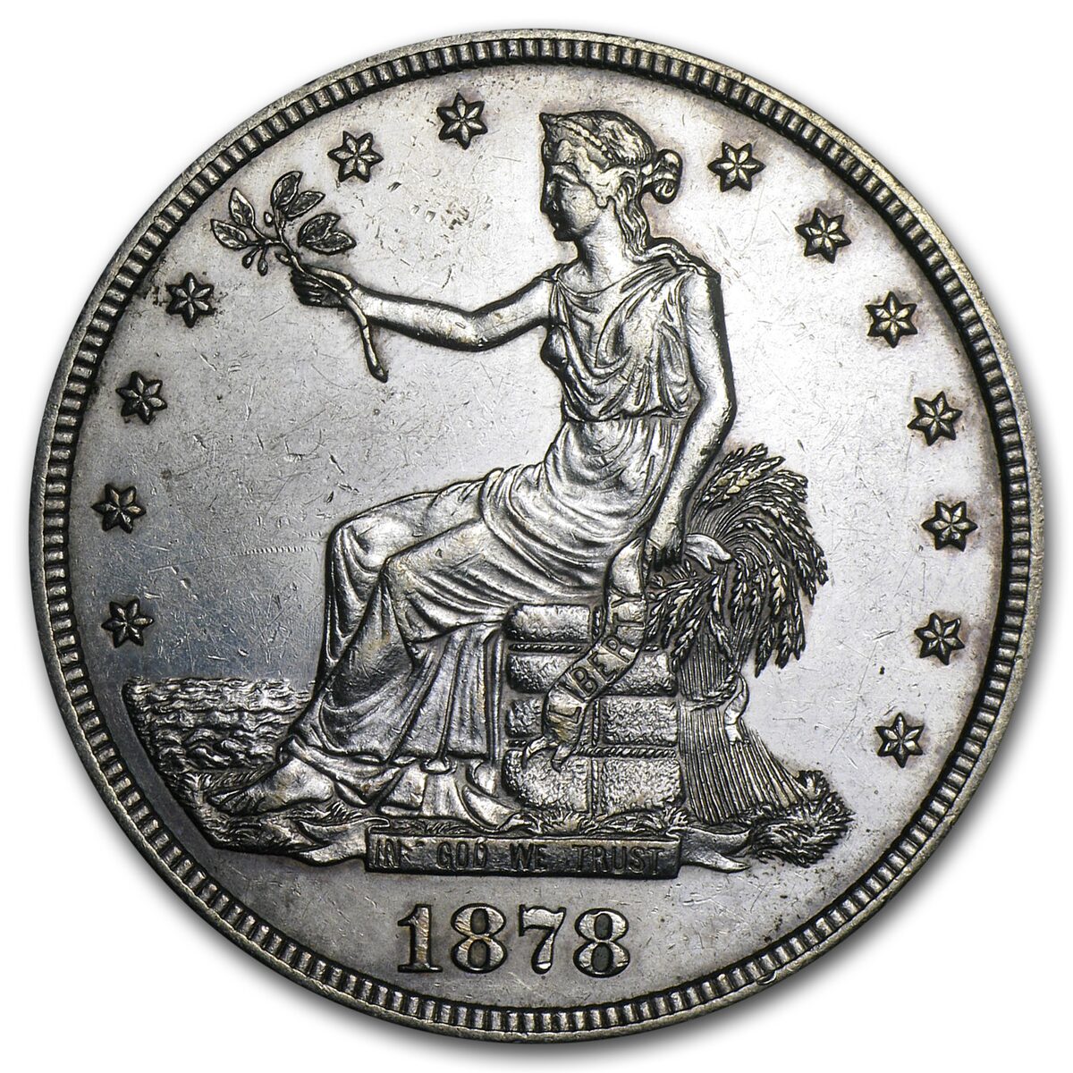 1878-S Trade Dollar AU