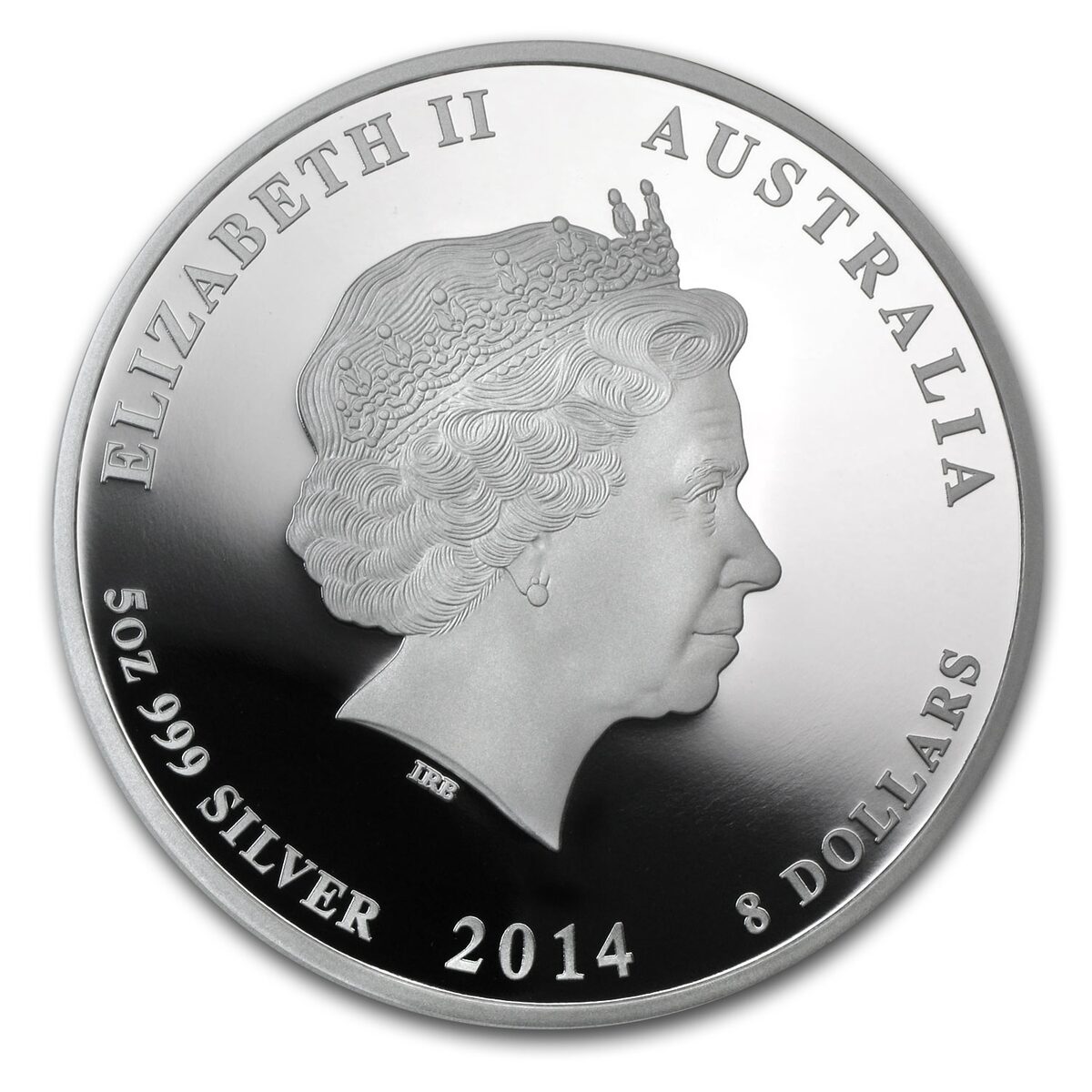 2014 Australia 5 oz Silver Lunar Horse Proof (SII)
