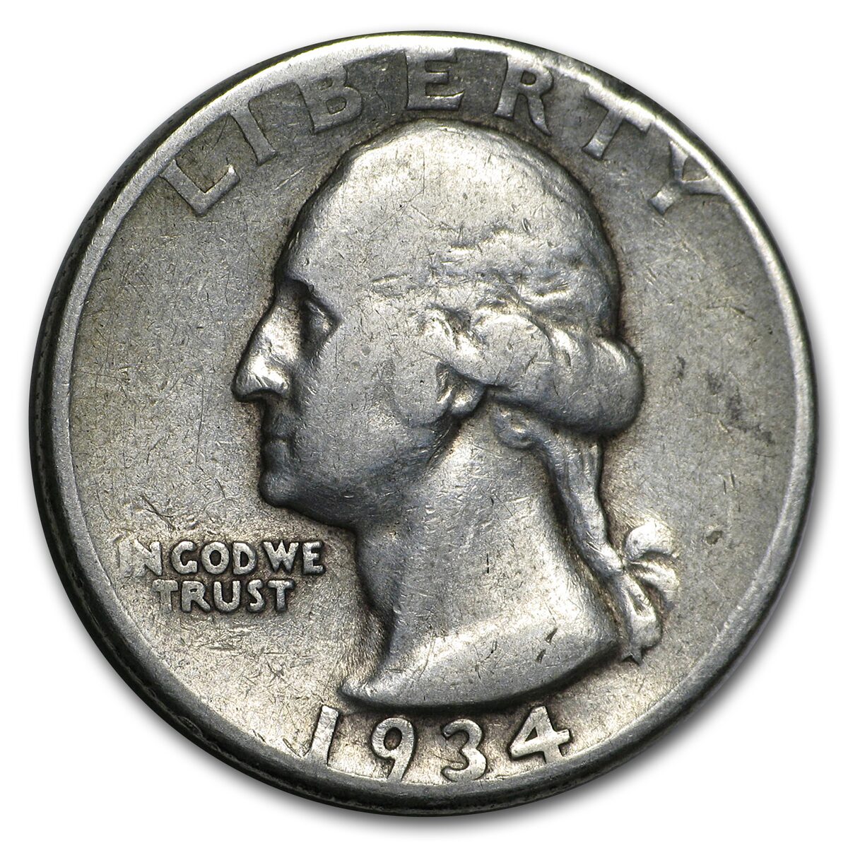 1934-D Washington Quarter Fine
