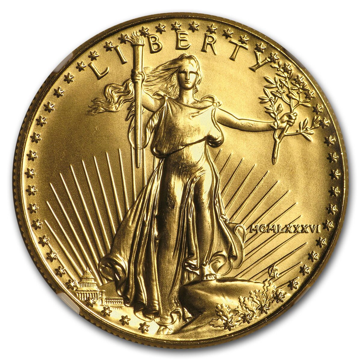 1986 1 oz American Gold Eagle MS-69 NGC (First Year of Issue)