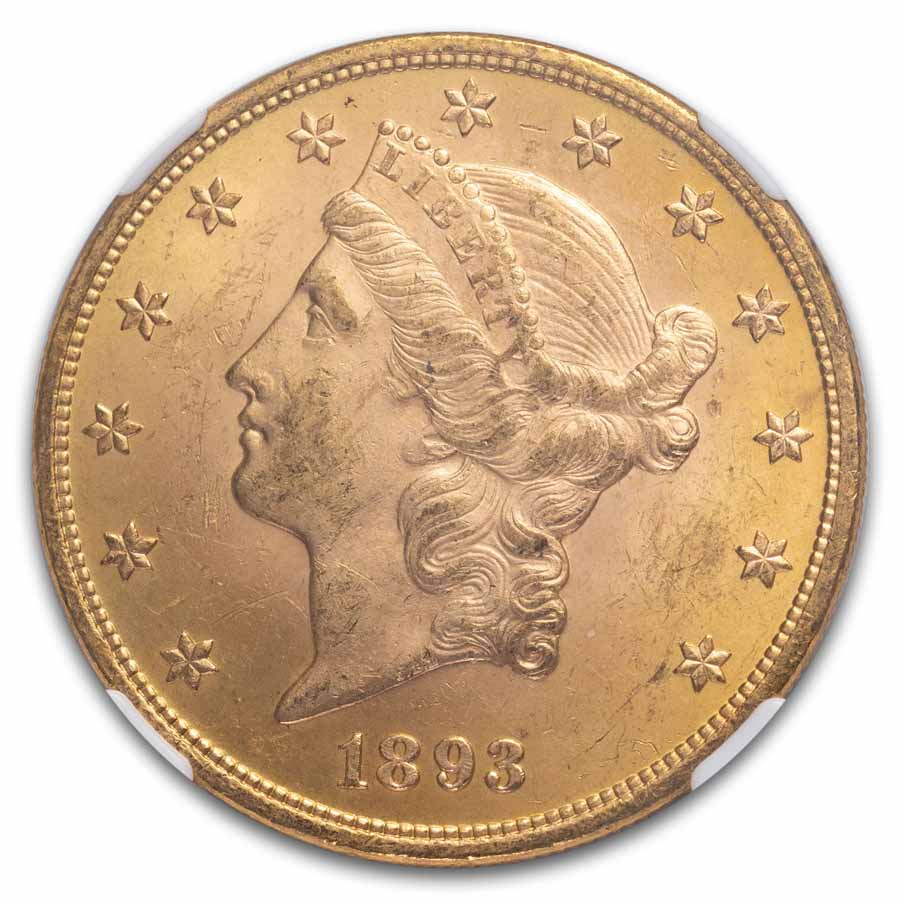 1893 $20 Liberty Gold Double Eagle MS-63 NGC