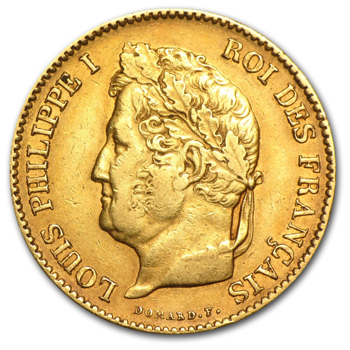 1831-1838 France Gold 40 Francs Louis Philippe I XF