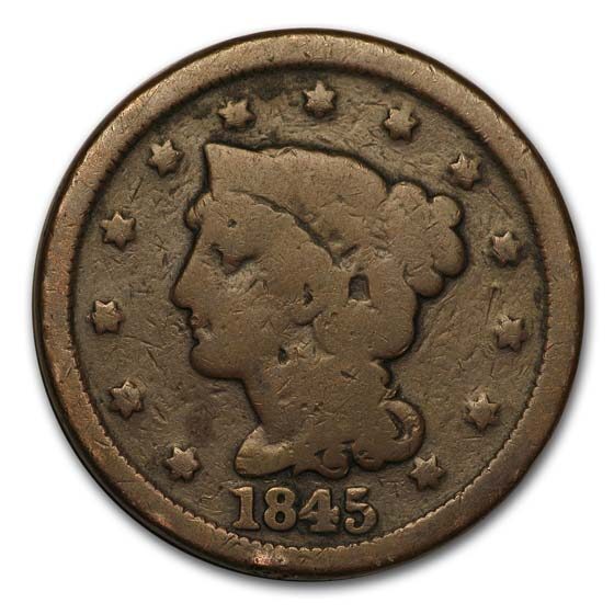1845 Large Cent Good