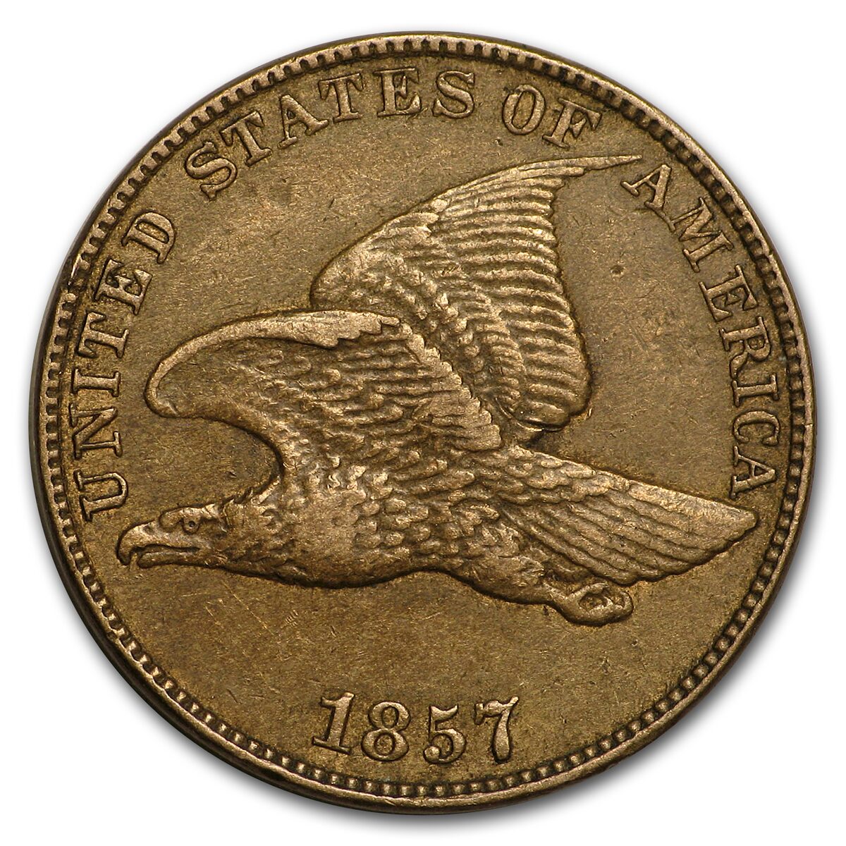 1857 Flying Eagle Cent XF