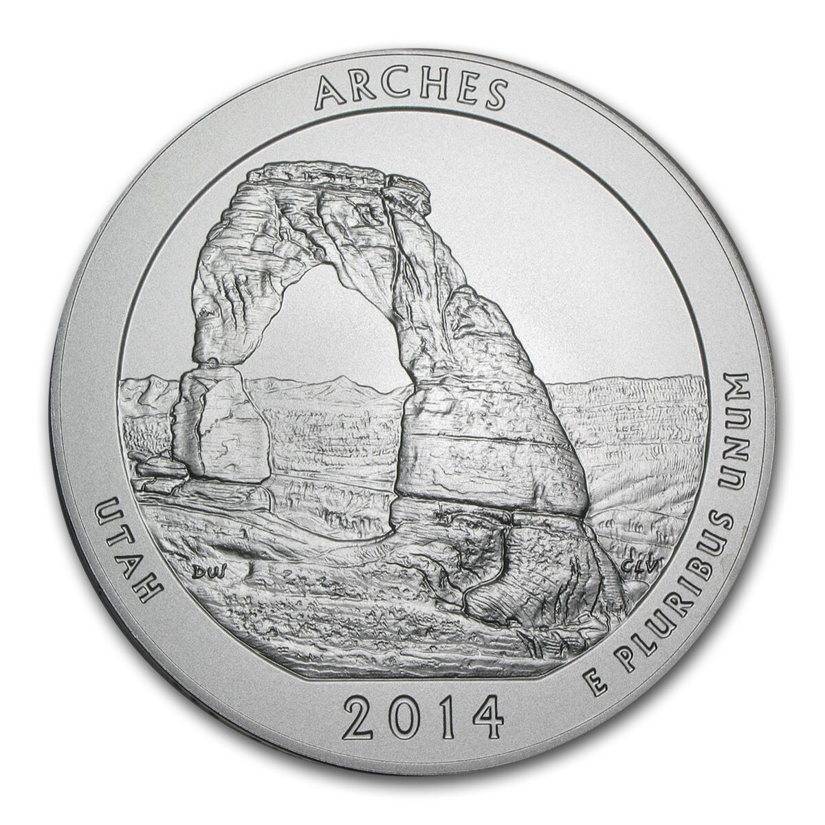2014-P 5 oz Silver ATB Arches (w/Box & COA)