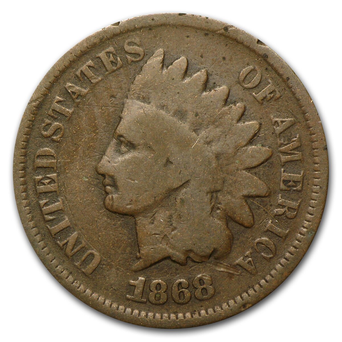 1868 Indian Head Cent Good