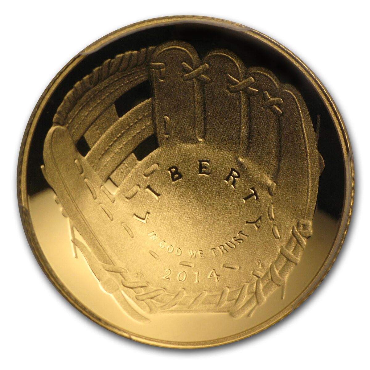 2014-W Gold $5 Commem Baseball HOF PR-70 PCGS (FS, First Pitch)