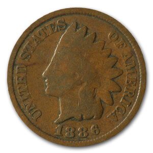 1886 Indian Head Cent Type-II Good+