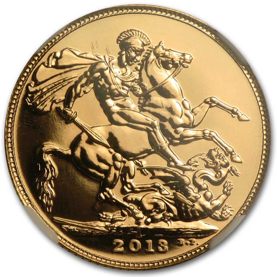 2013-I India Gold Sovereign MS-69 NGC