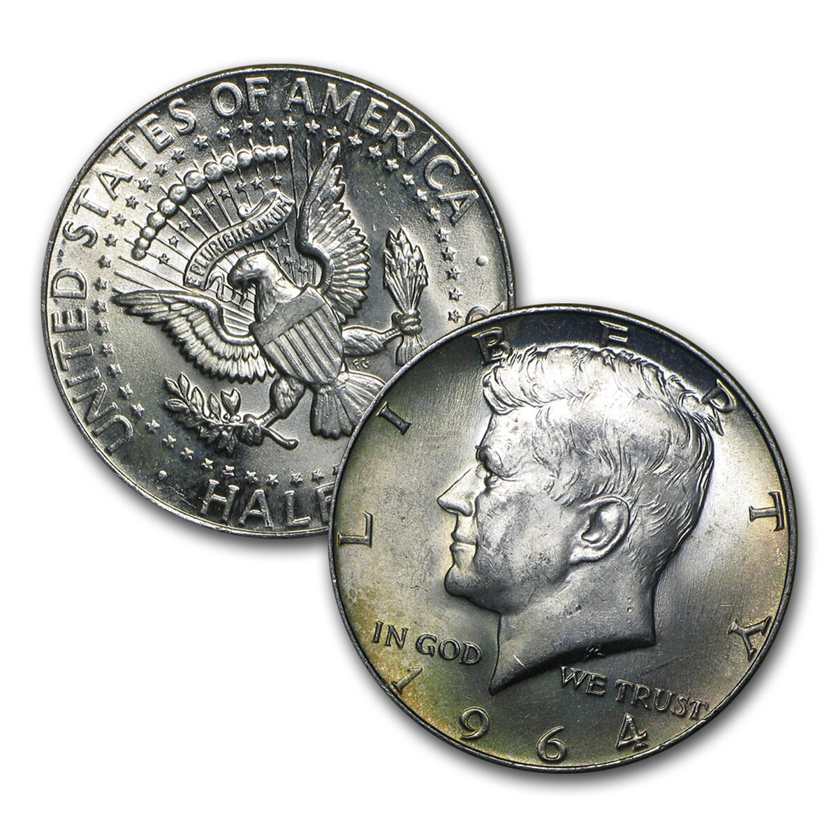 $1.00 Face Value 90% Silver 1964 Kennedy Halves BU