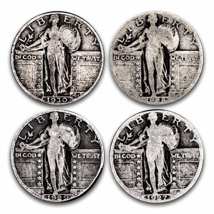 $1.00 Face Value Standing Liberty Quarters w/Dates