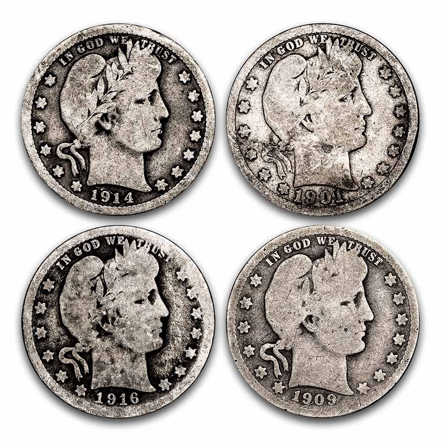 $1.00 Face Value Barber Quarters Avg Circ