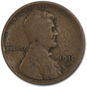 1910-S Lincoln Cent Good/VG