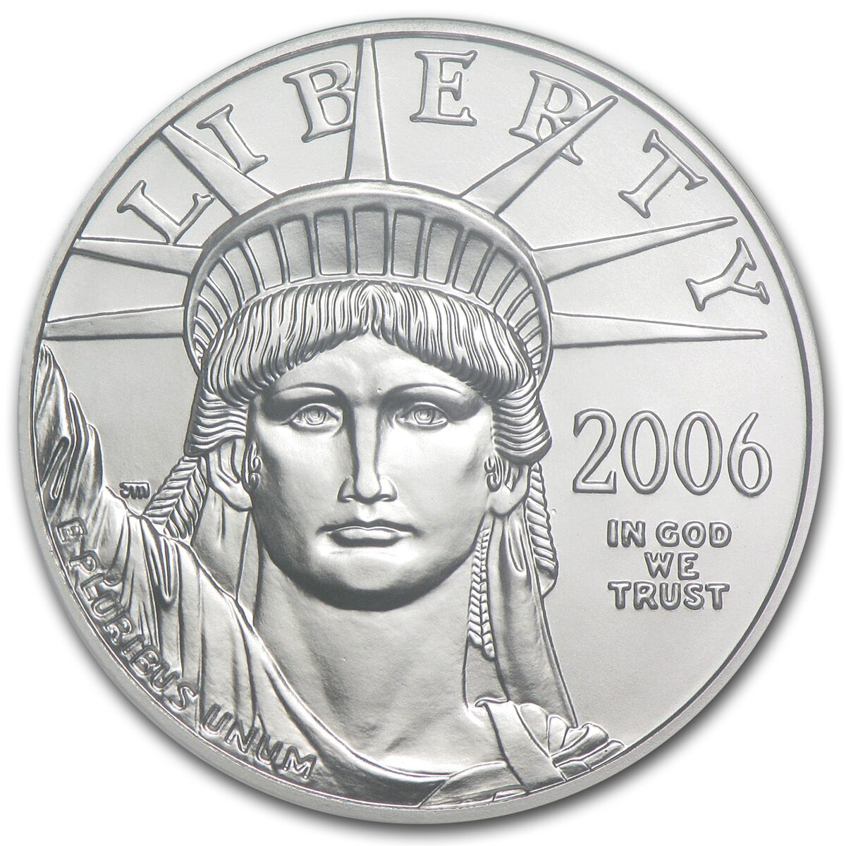 2006-W 1/2 oz Burnished American Platinum Eagle MS-70 NGC (ER)