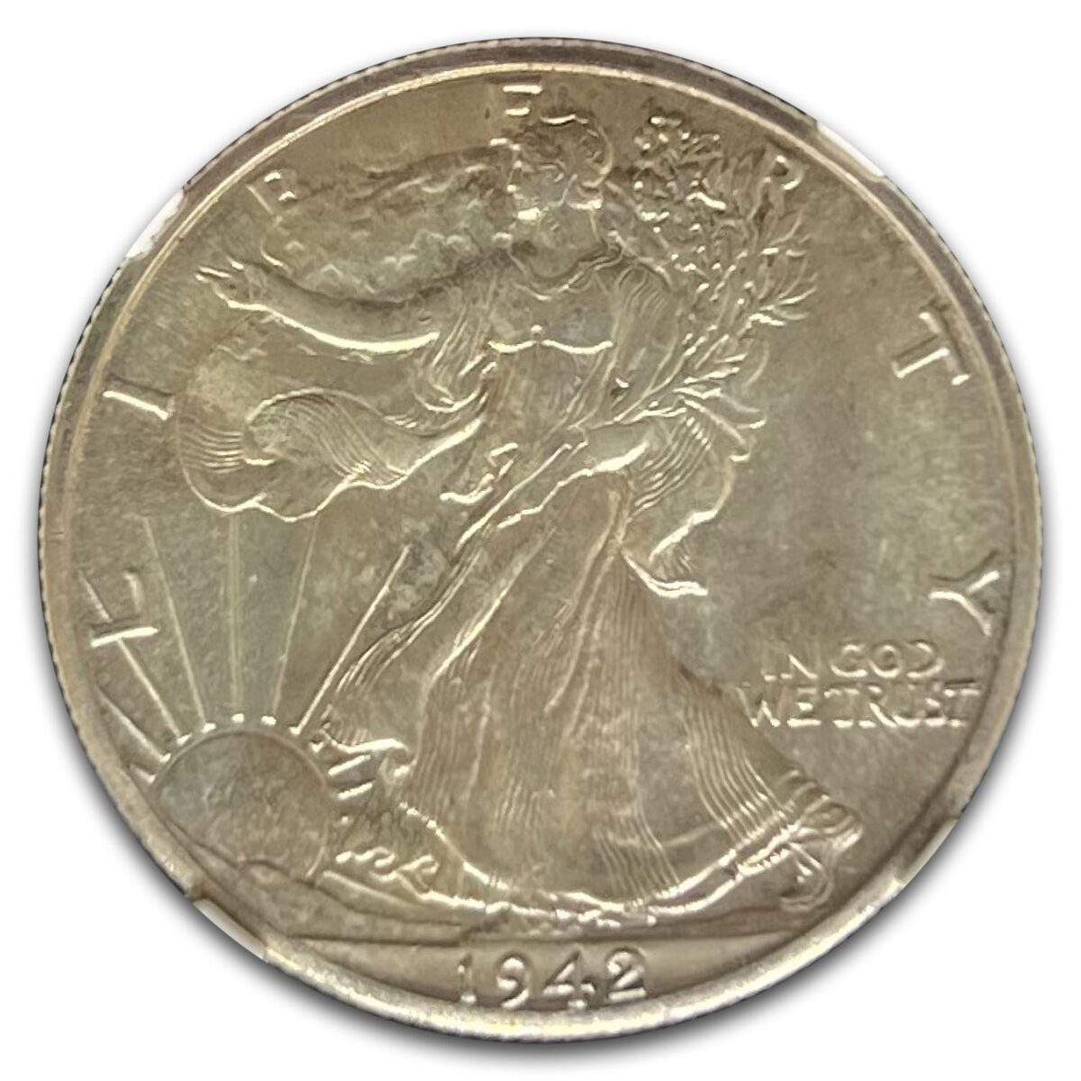 1942-D Walking Liberty Half Dollar MS-64 NGC