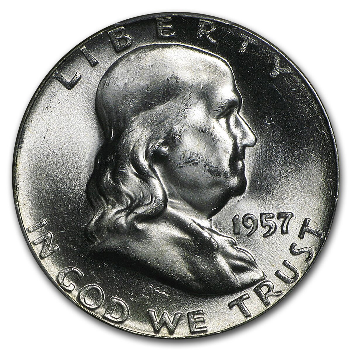 1957 Franklin Half Dollar MS-65 PCGS (FBL)
