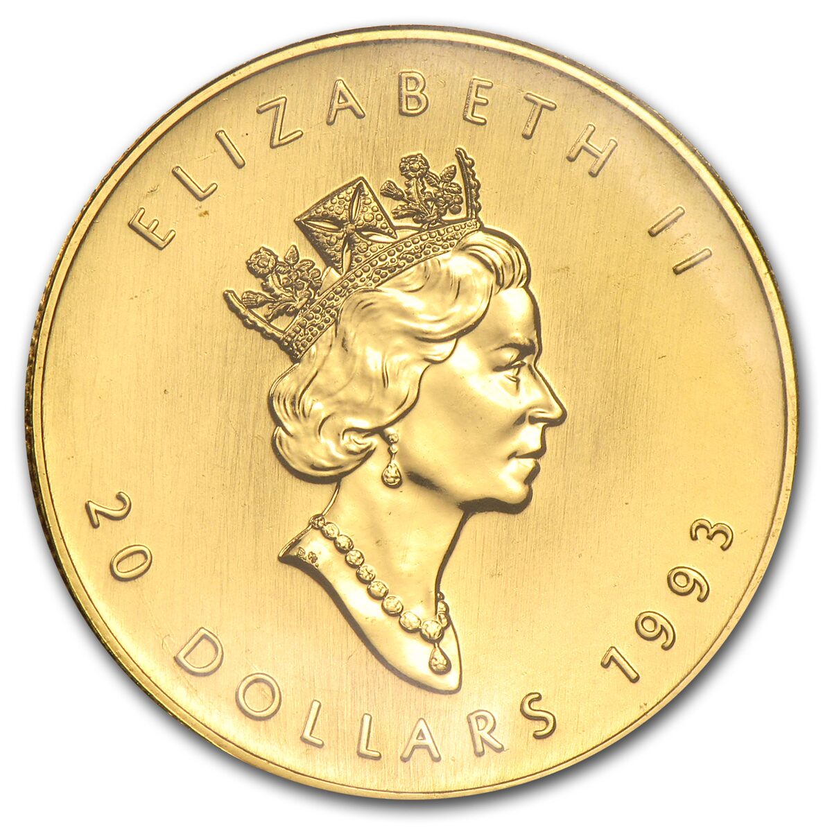 1993 Canada 1/2 oz Gold Maple Leaf BU