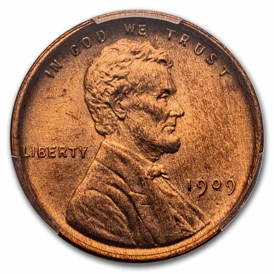 1909 VDB Lincoln Cent MS-65 PCGS (Red)