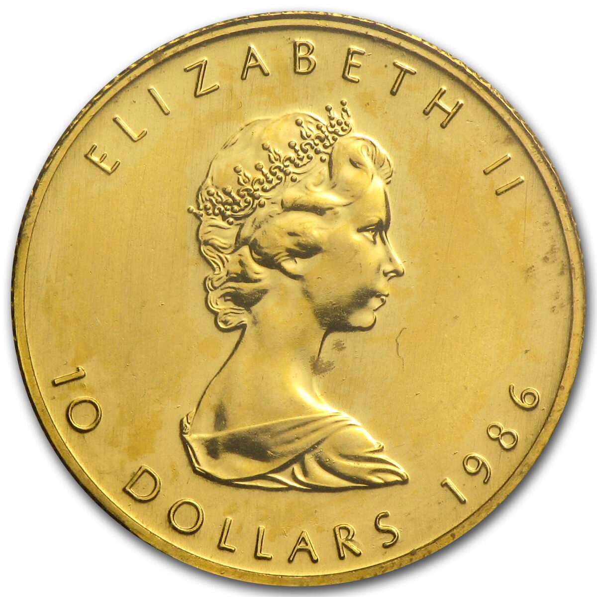 1986 Canada 1/4 oz Gold Maple Leaf BU