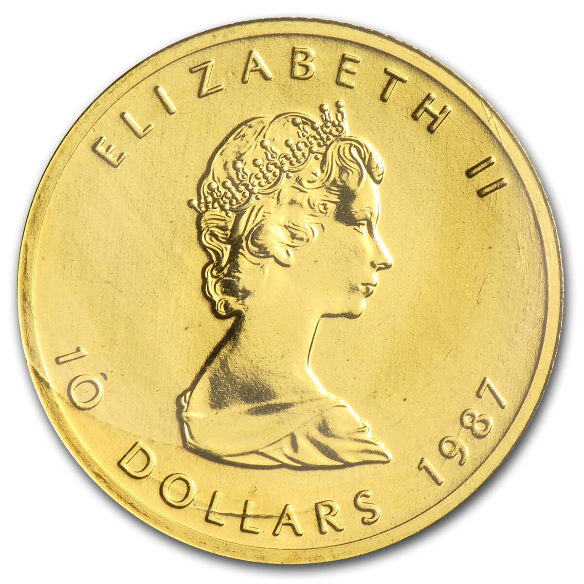 1987 Canada 1/4 oz Gold Maple Leaf BU
