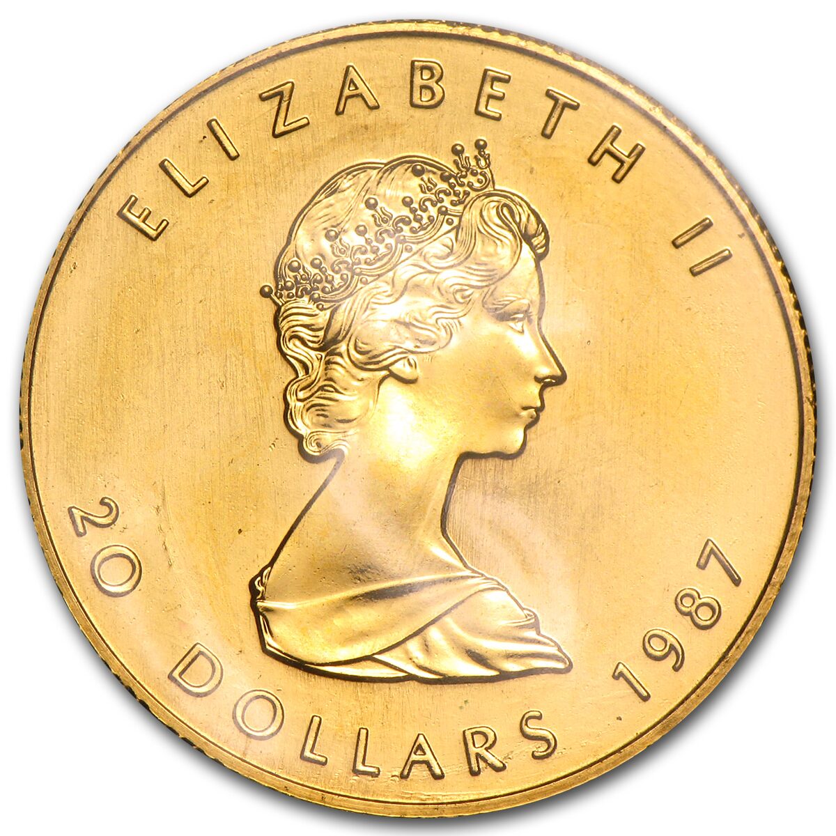 1987 Canada 1/2 oz Gold Maple Leaf BU