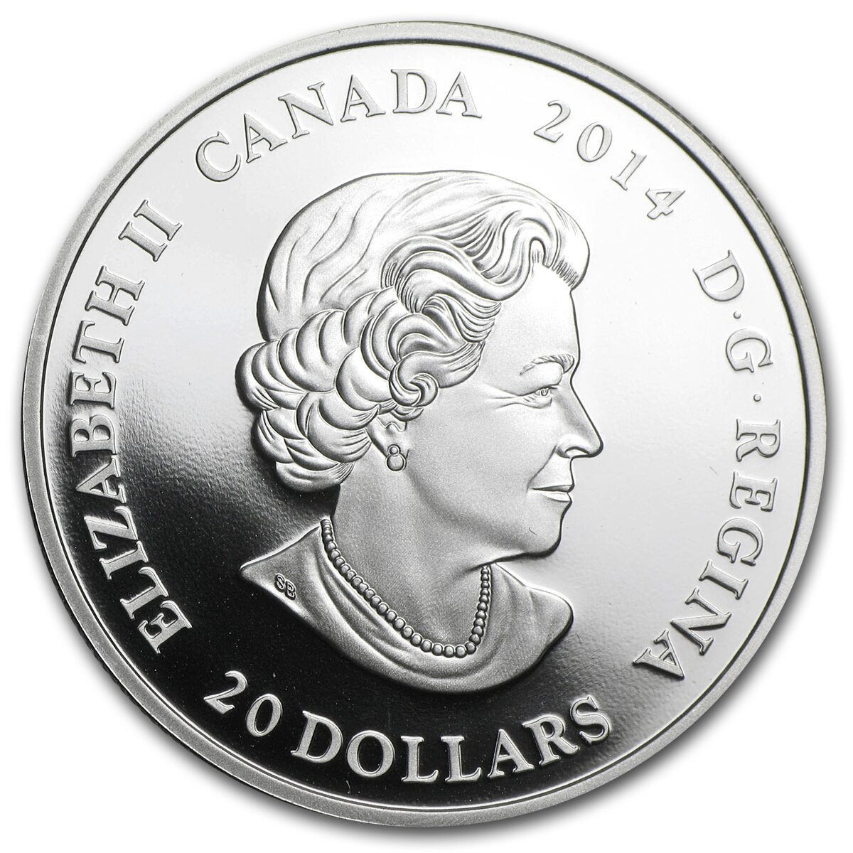 2014 Canada 1 oz Silver $20 Craigdarroch Castle Stained Glass