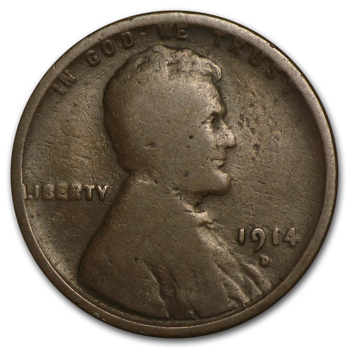 1914-D Lincoln Cent Good