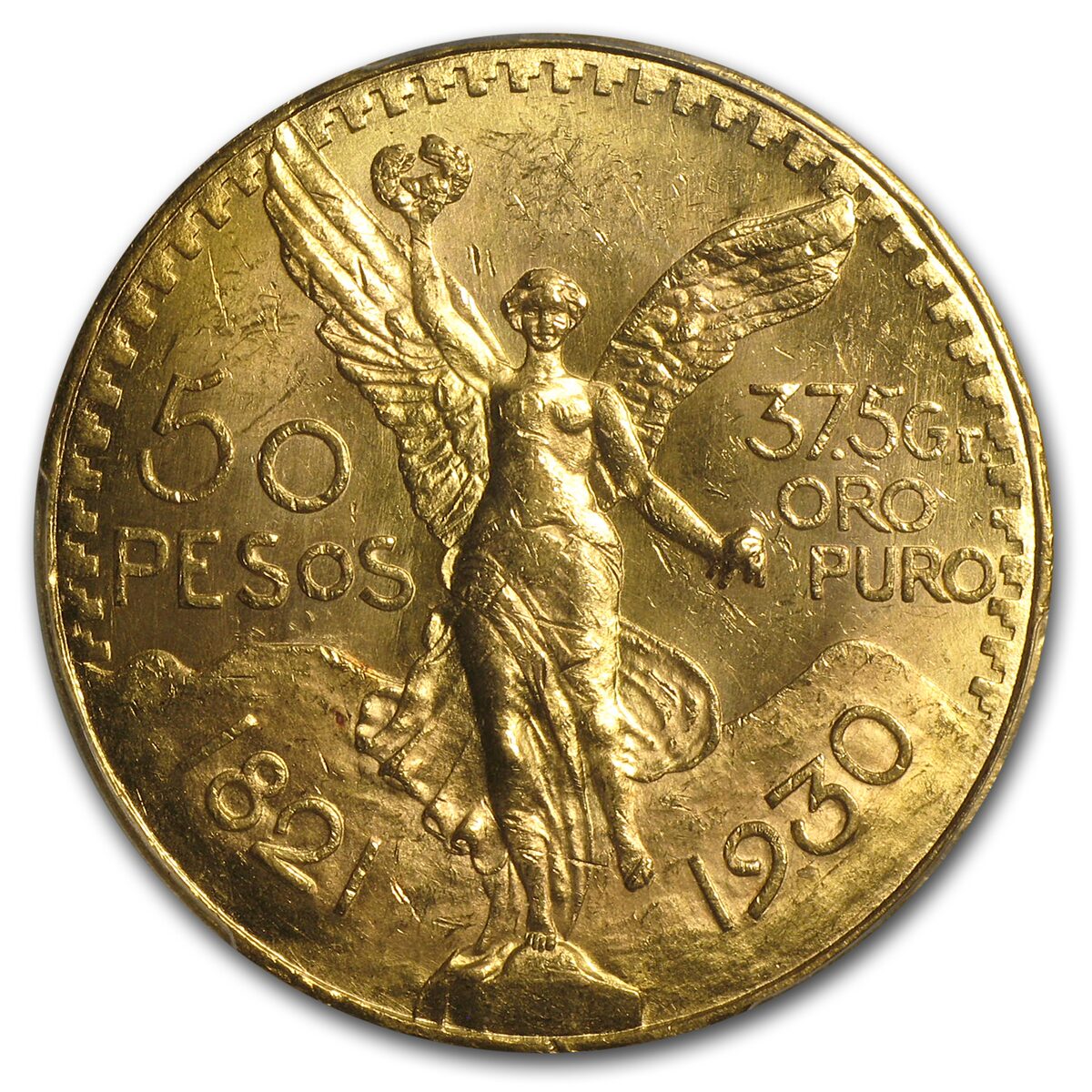 1930 Mexico Gold 50 Pesos MS-63 PCGS