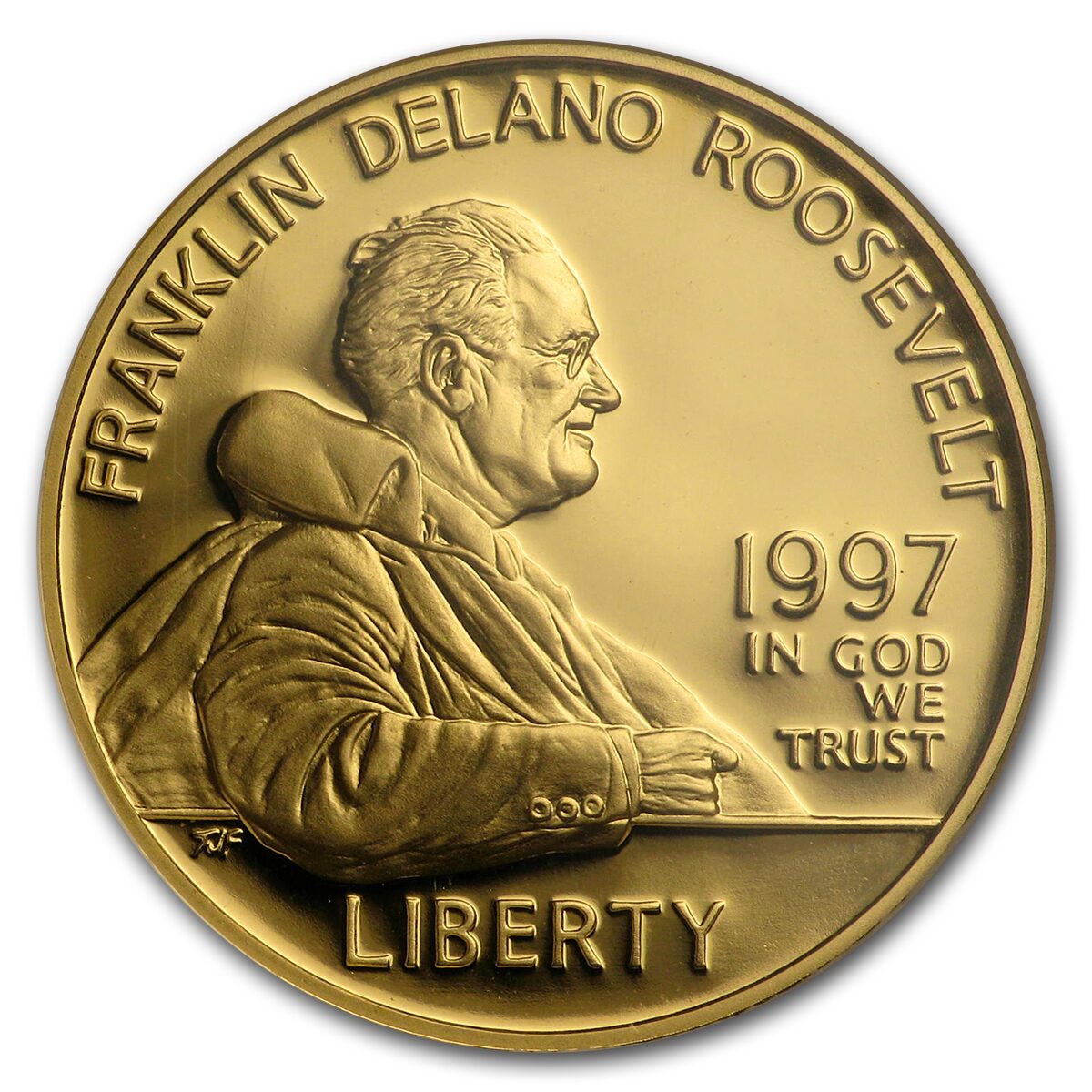 1997-W Gold $5 Commem Franklin D. Roosevelt PF-70 NGC