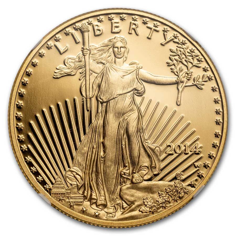 2014-W 1 oz Proof American Gold Eagle PF-70 UCAM NGC