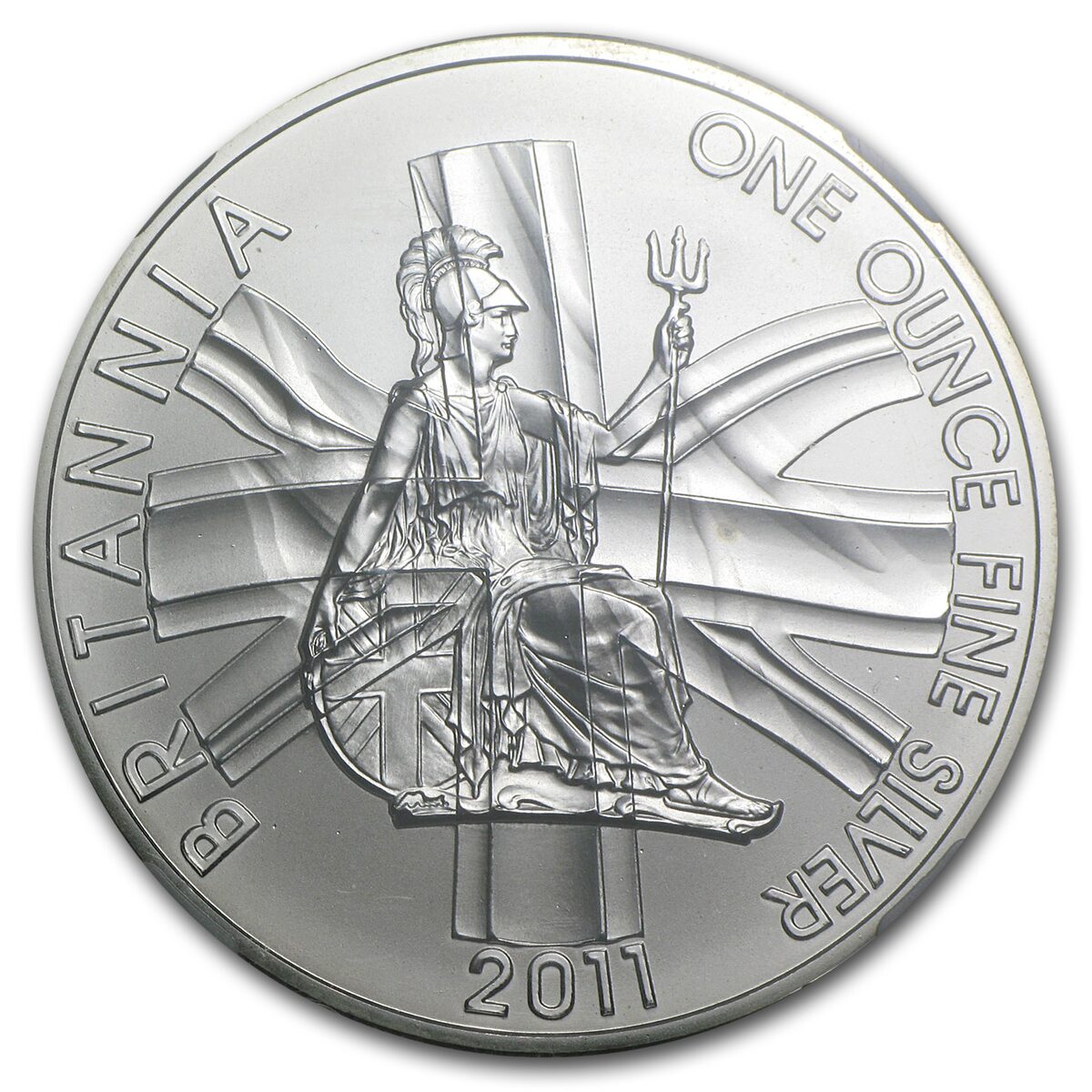 2011 1 oz Silver Britannia MS-69 Matte NGC (One of 2,337 struck)