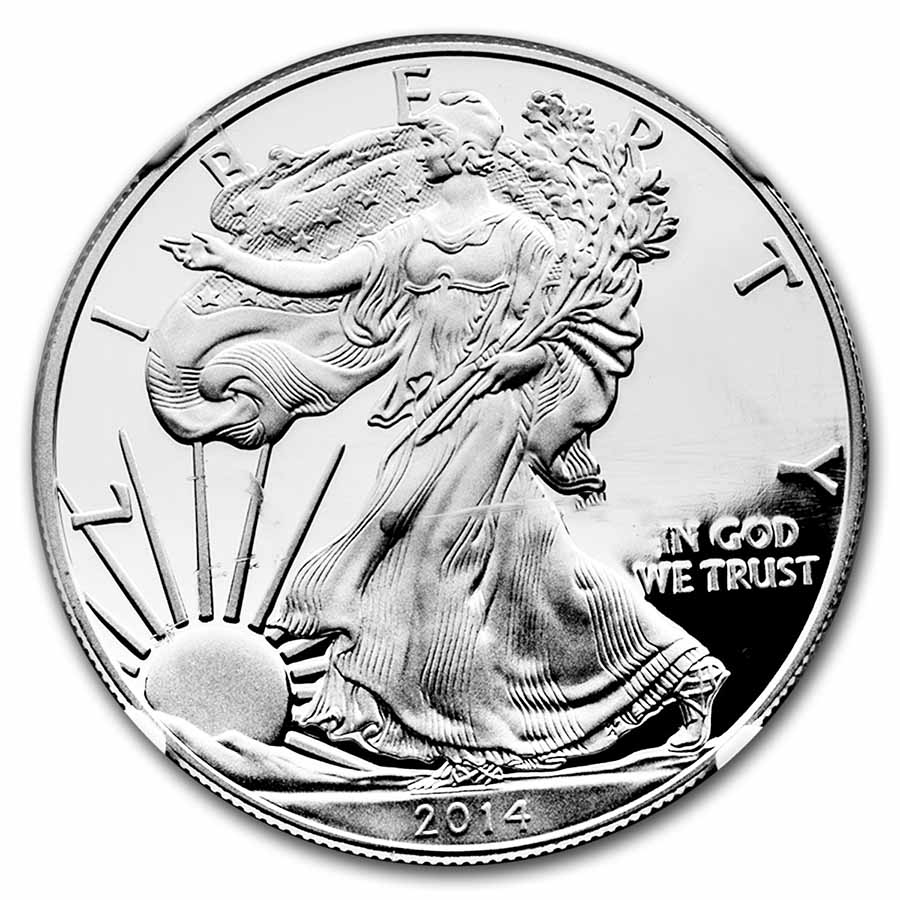 1 oz Proof American Silver Eagle PF-69 NGC (Random Year)