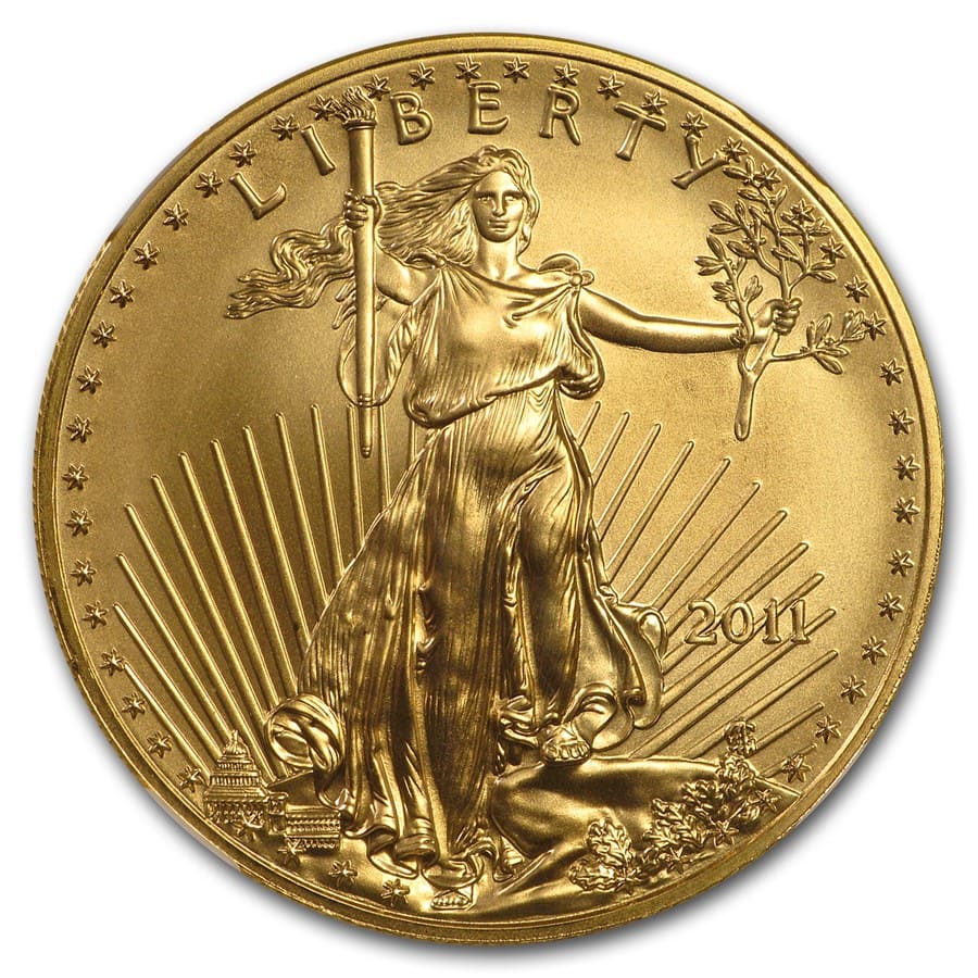 1 oz American Gold Eagle MS-70 NGC (Random Year)