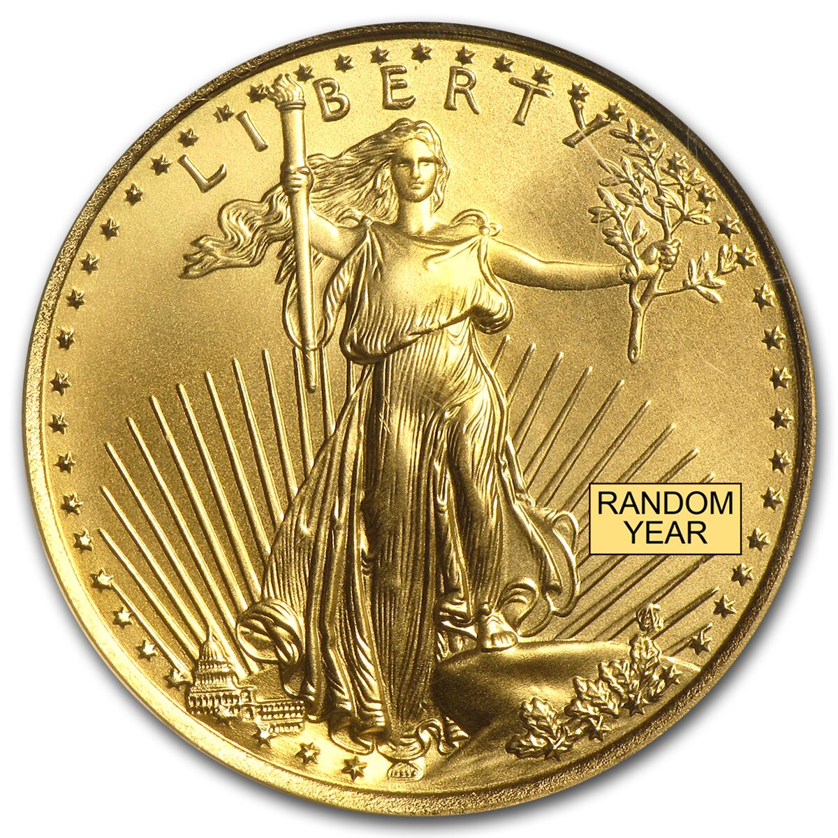 1/4 oz American Gold Eagle MS-69 PCGS (Random Year)