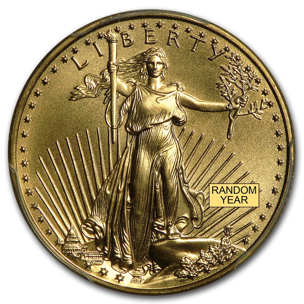 1/4 oz American Gold Eagle MS-70 PCGS (Random Year)