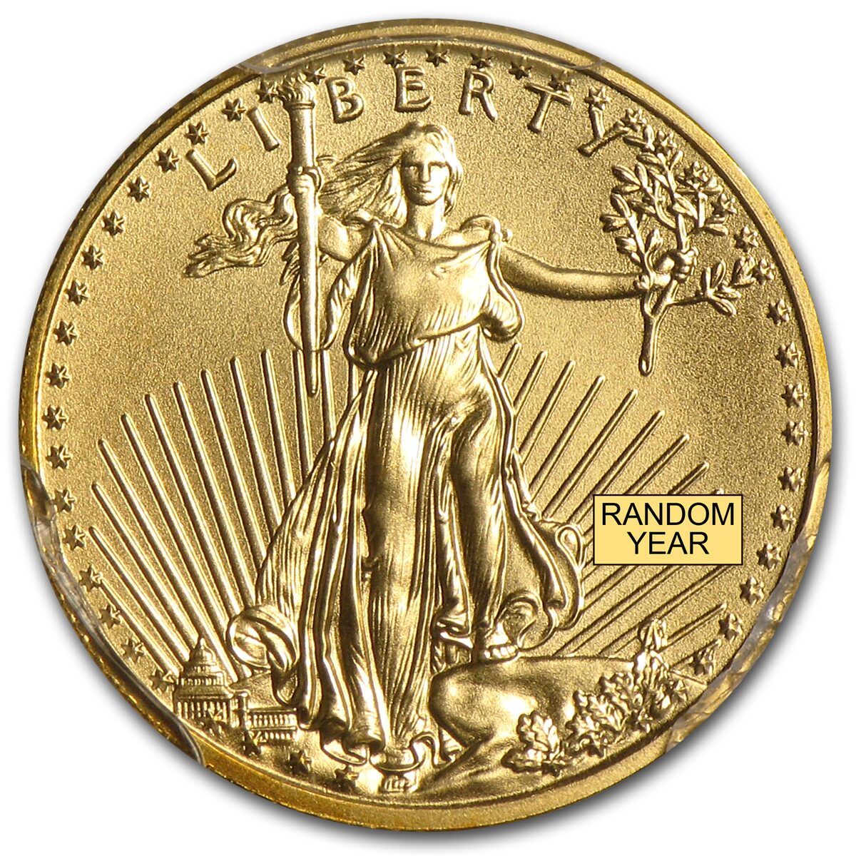 1/10 oz American Gold Eagle MS-70 PCGS (Random Year)