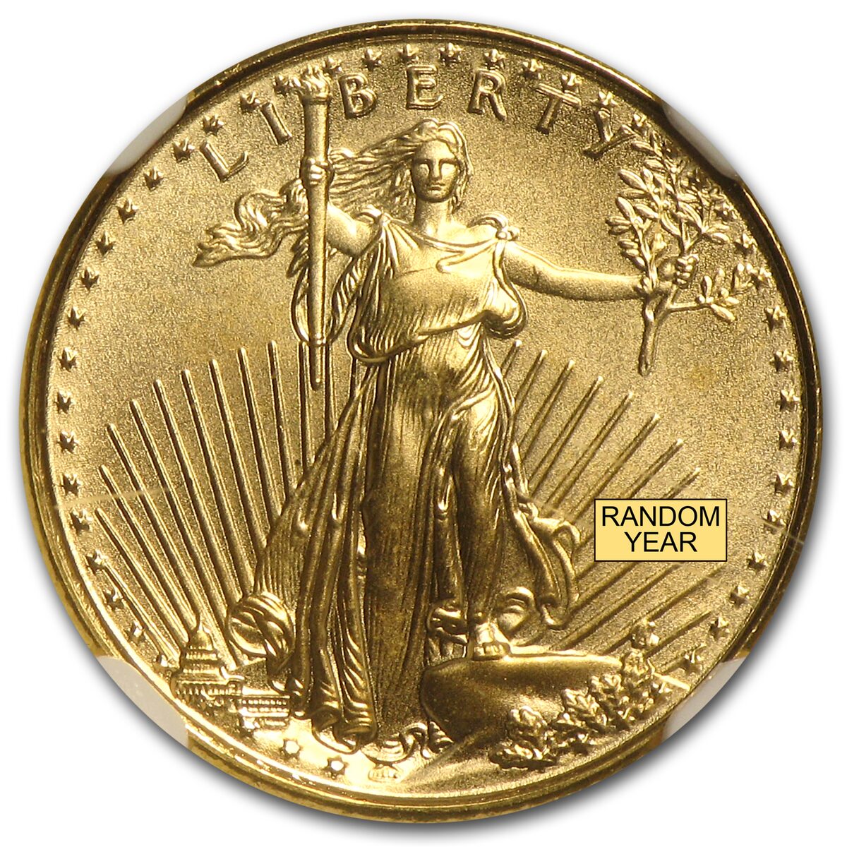 1/10 oz American Gold Eagle MS-69 NGC (Random Year)