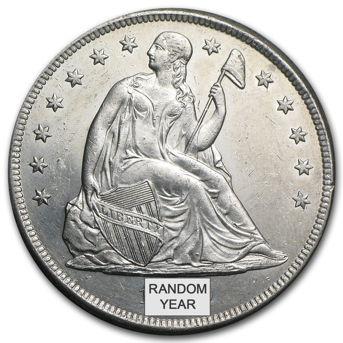 1840-1873 Liberty Seated Dollar BU