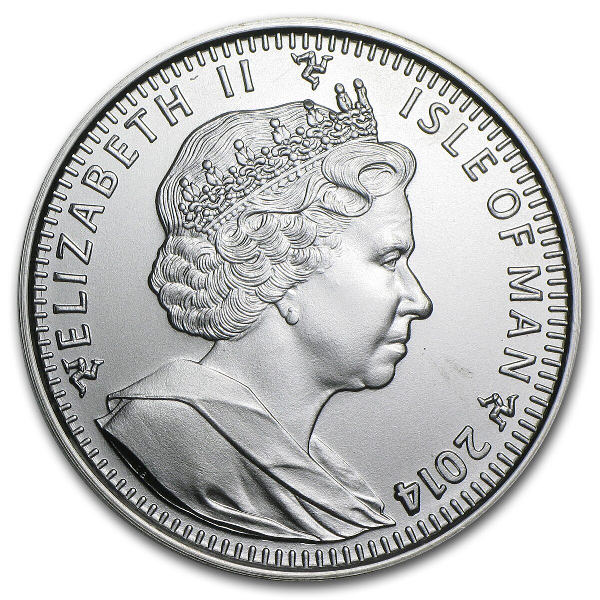 2014 Isle of Man 1 oz Silver Angel BU