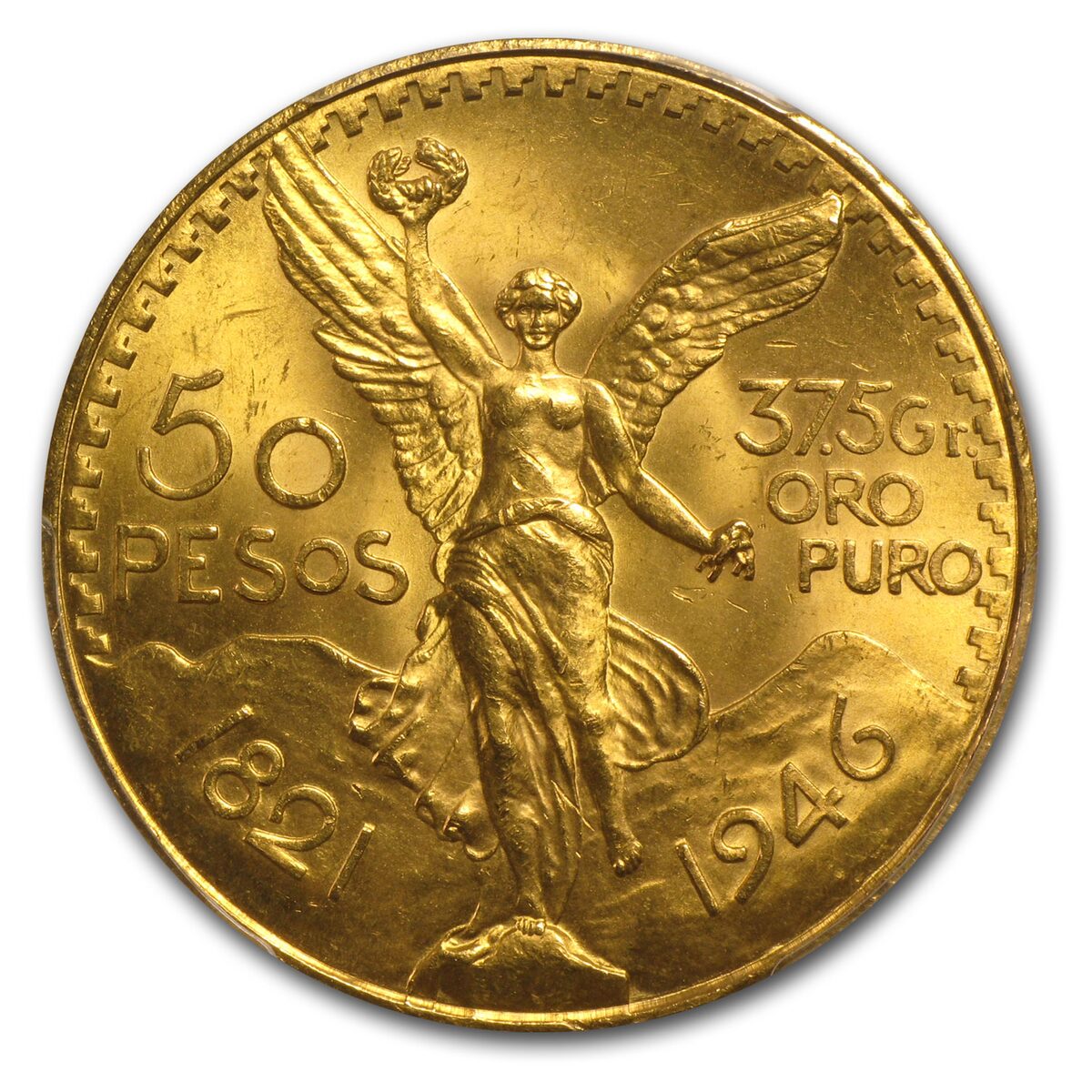 1946 Mexico Gold 50 Pesos MS-65 PCGS