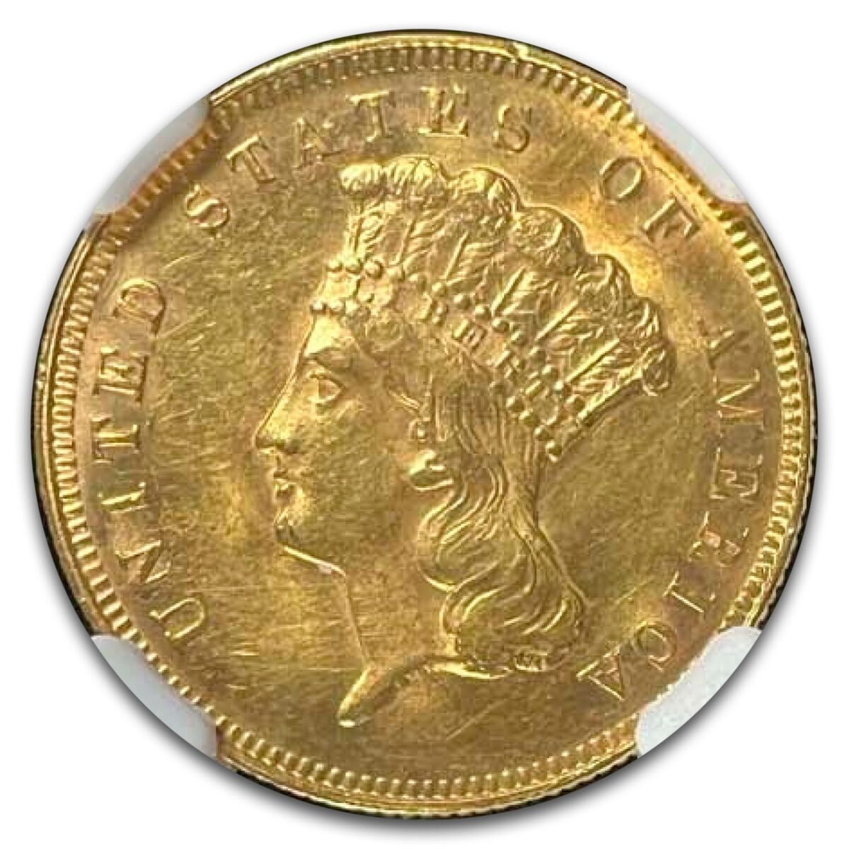 1878 $3 Gold Princess MS-61 NGC