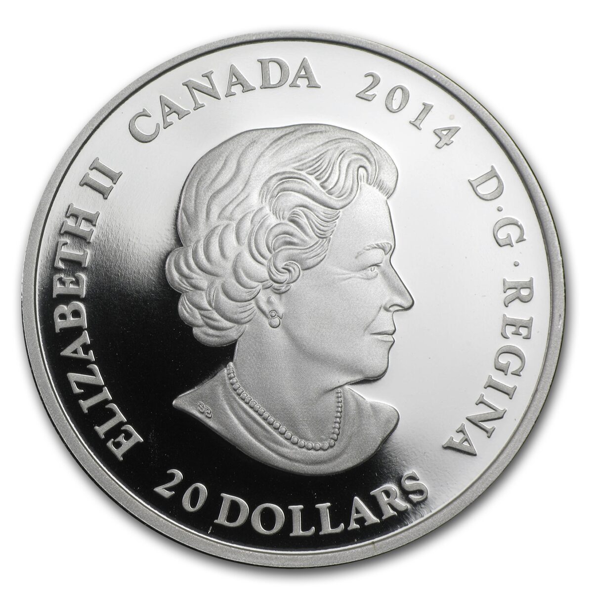 2014 Canada 1 oz Silver $20 Casa Loma Stained Glass