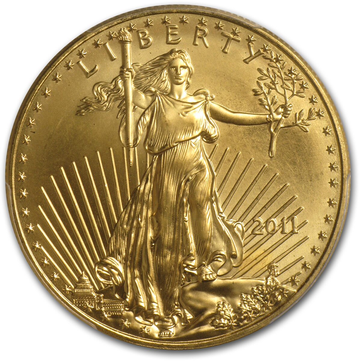 2011 1 oz American Gold Eagle MS-69 PCGS
