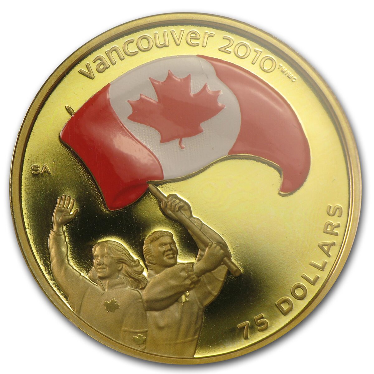 2007 Canada Gold $75 Olympics Athletes Pride PF-69 NGC